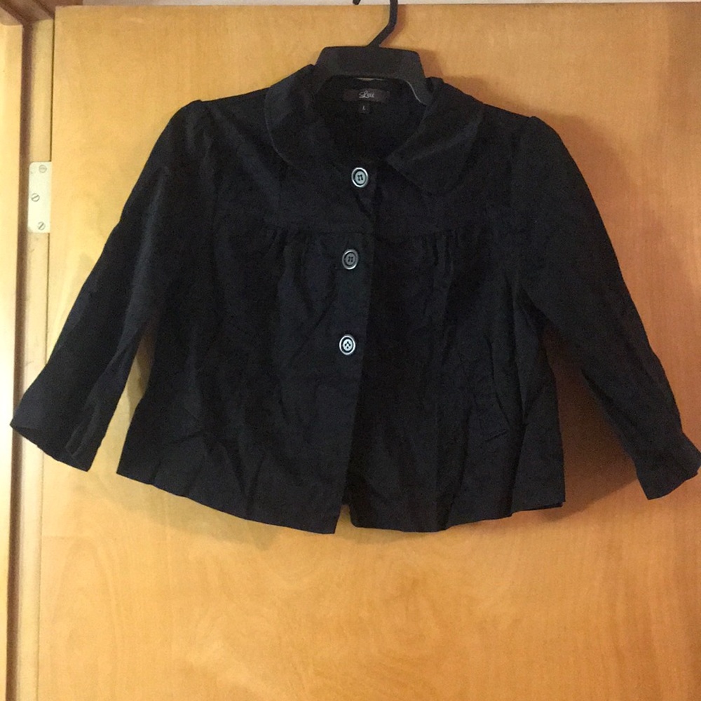 Size Large Black Luii Crop Jacket